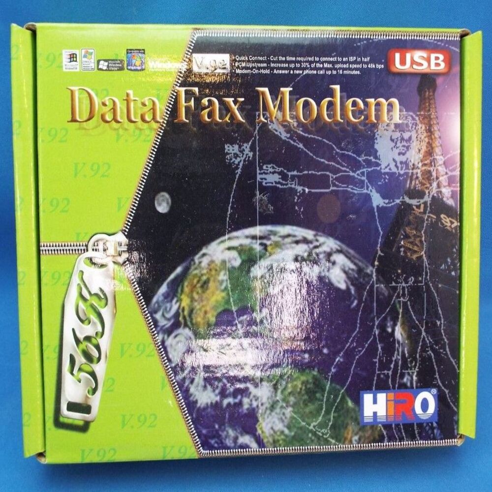 HiRO H50113 V92 56K External USB Data Fax Dial Up Internet Modem